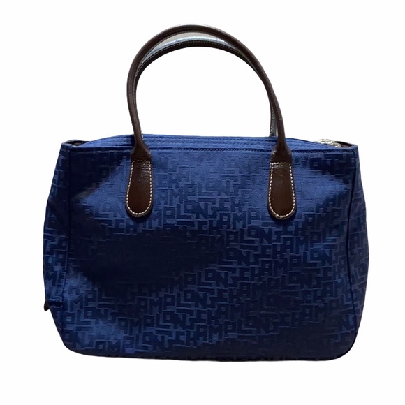 Longchamp Handbags - Longchamp blue Jacquard tote Handbag